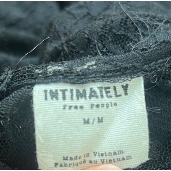 Free People French Courtship Lace Slip Handkerchief Hem Dress Whimisgoth Witch M - Picture 10 of 11